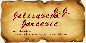 Jelisaveta Jarčević vizit kartica